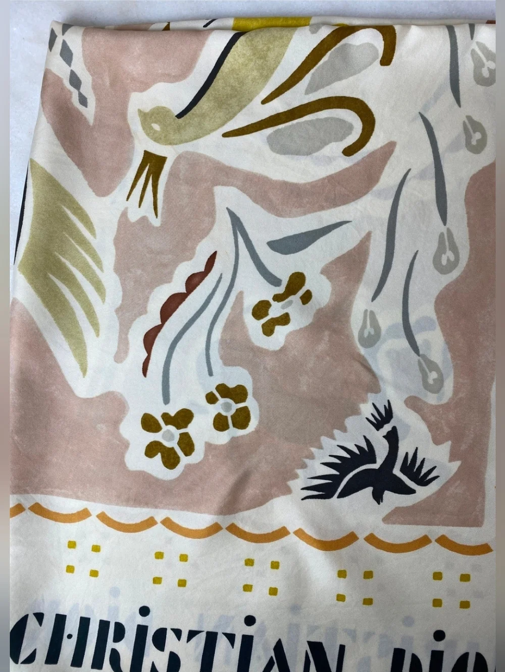 Christian Dior Silk Scarf Large Square